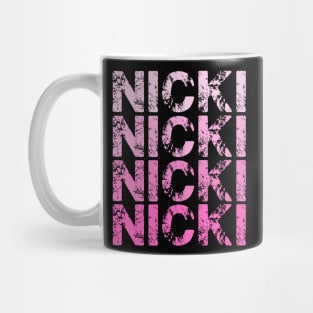 Personalized Name Nicki I Love Nicki Vintage Mug